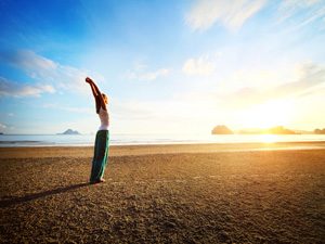 Sunrise yoga Yoga on the beach