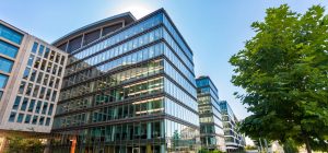 Heartline Aquatic Management a large corporate building with lots of glass
