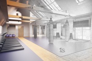 High School Gym Rendering High School Gym Rendering