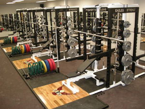 High school weight room