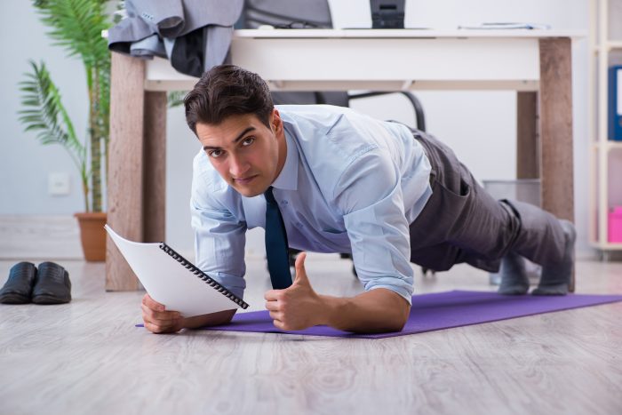 You can workout in your office