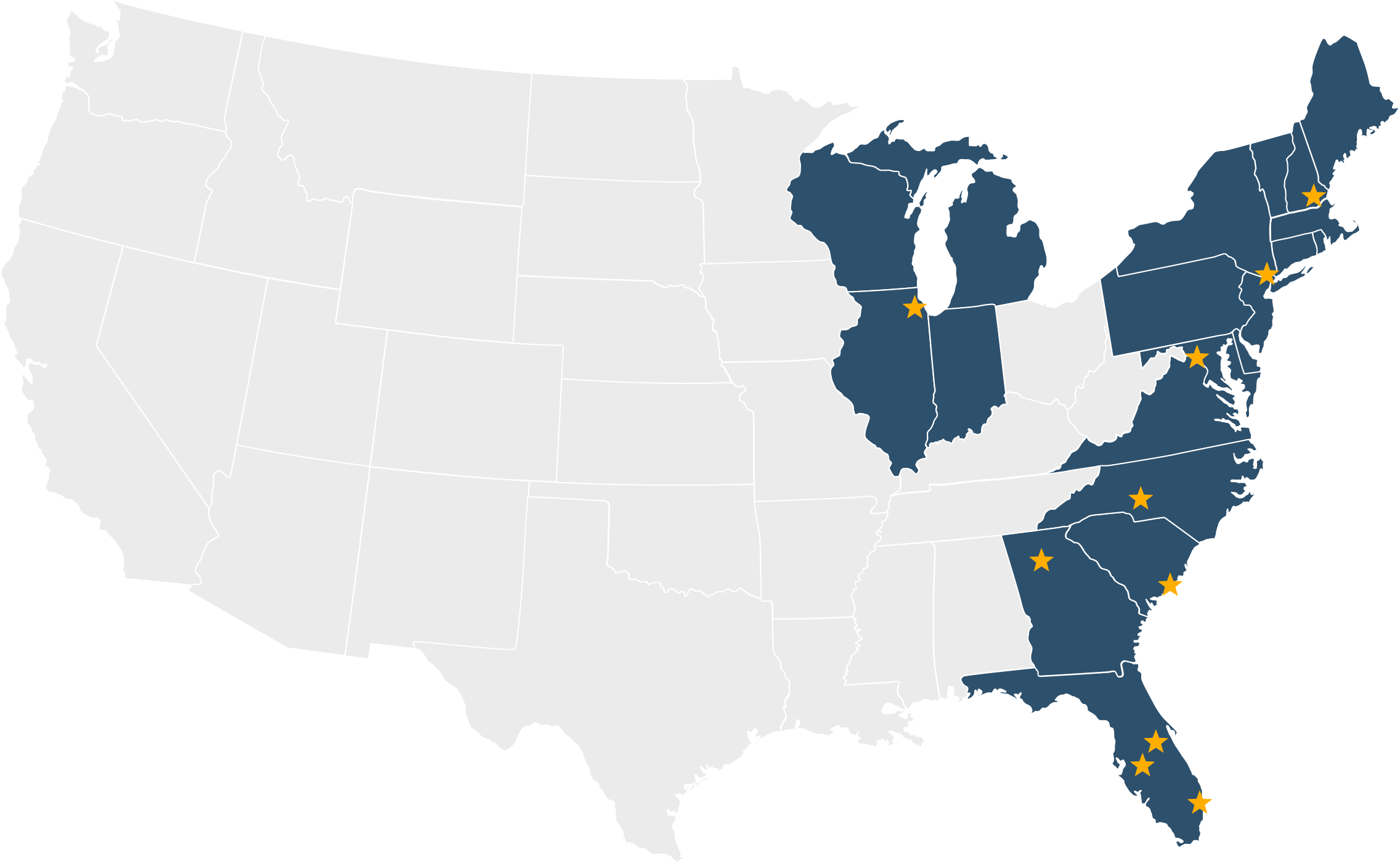 Atlantic Coast Conference Map